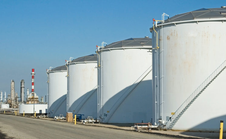 Oil Refinery Tanks