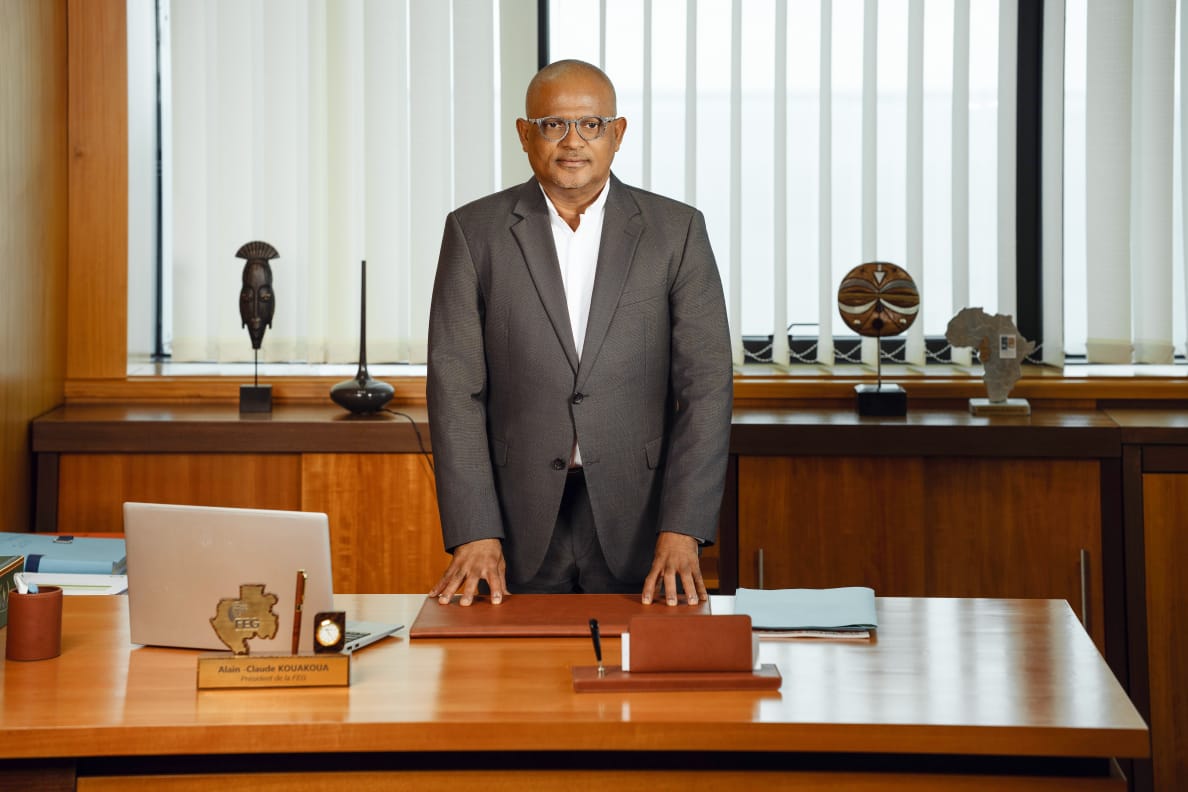 Alain-Claude Kouakoua, PDG du groupe ACK et président du conseil d’administration de la CNAMGS