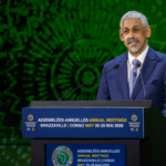 Sidi Ould Tah during the 61st Annual Meetings of the African Development Bank Group in Brazzaville.