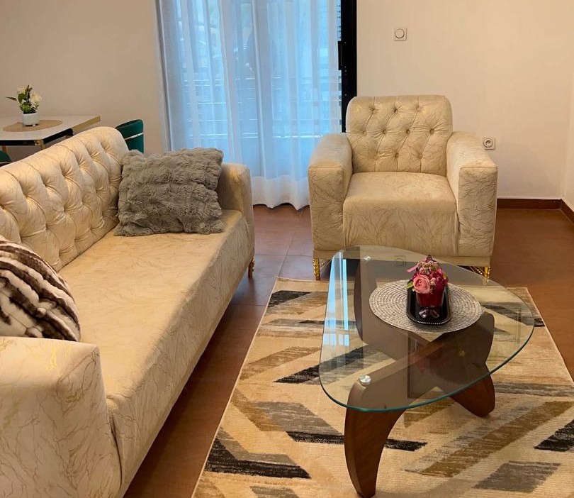 L’un des salons luxueux des appartements de DAHARA Apparts.