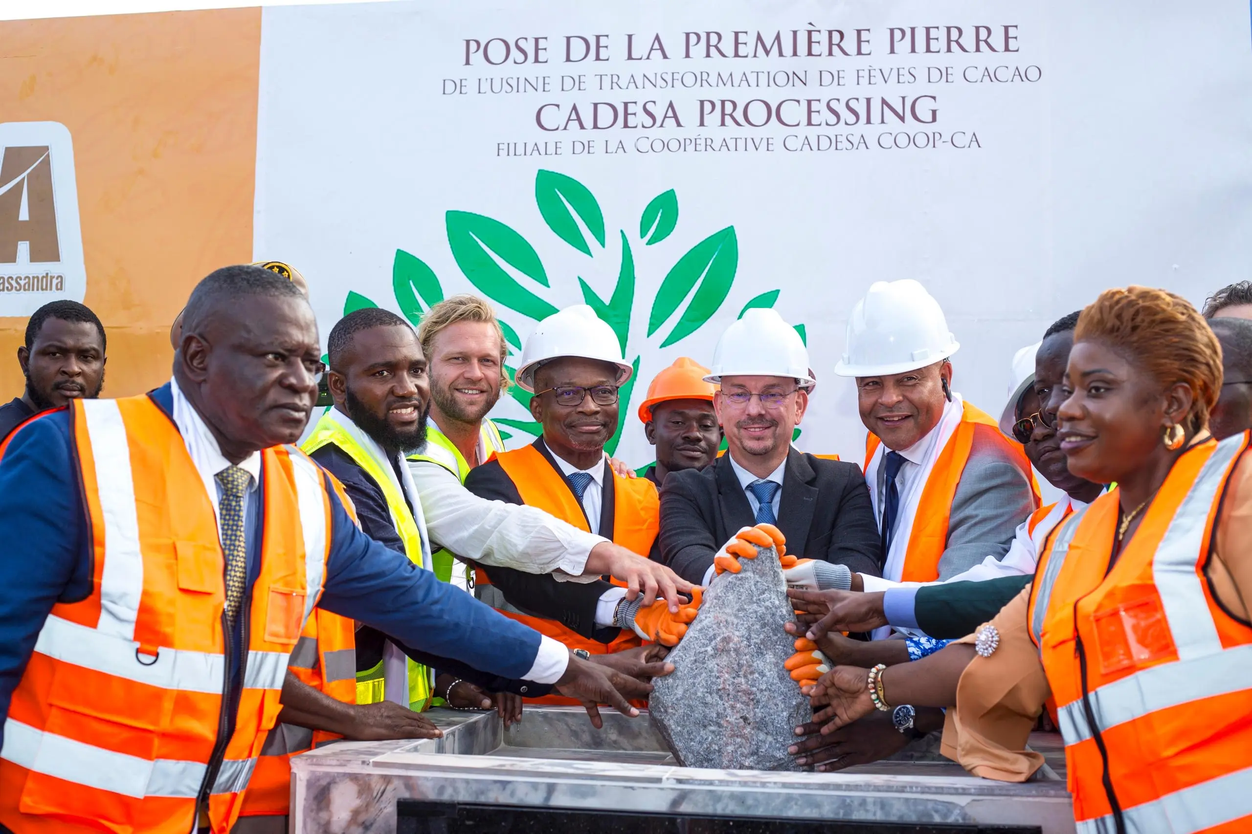 la coopérative CADESA a lancé la construction d’une unité de transformation de cacao soutenue par les Pays-Bas.
