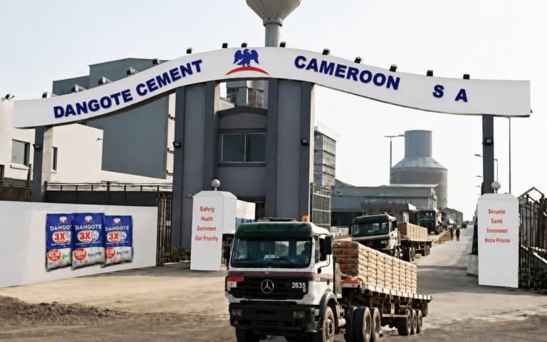 Deuxième cimenterie Dangote à Douala.