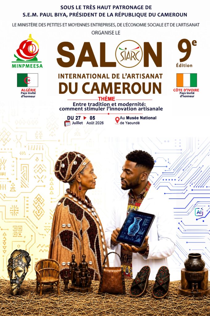 Du 27 juillet au 5 août 2026, le Musée national de Yaoundé accueillera la 9ᵉ édition du Salon international de l’artisanat du Cameroun (SIARC).