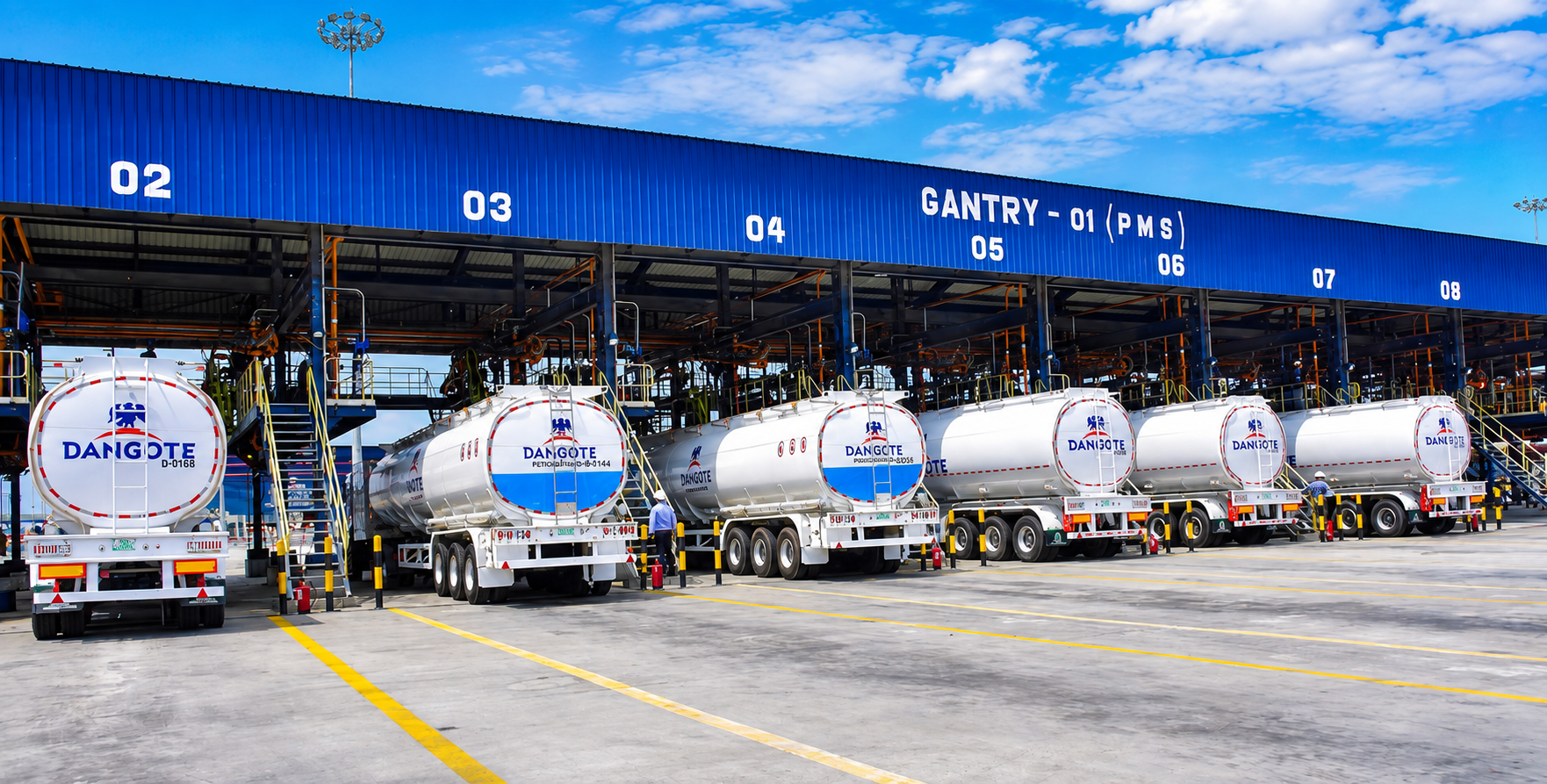 Vue de la raffinerie Dangote au Nigeria, qui a livré plus de 450 000 tonnes d’hydrocarbures au Cameroun, en Côte d’Ivoire, au Ghana, au Togo et en Tanzanie depuis le début des tensions au Moyen-Orient.