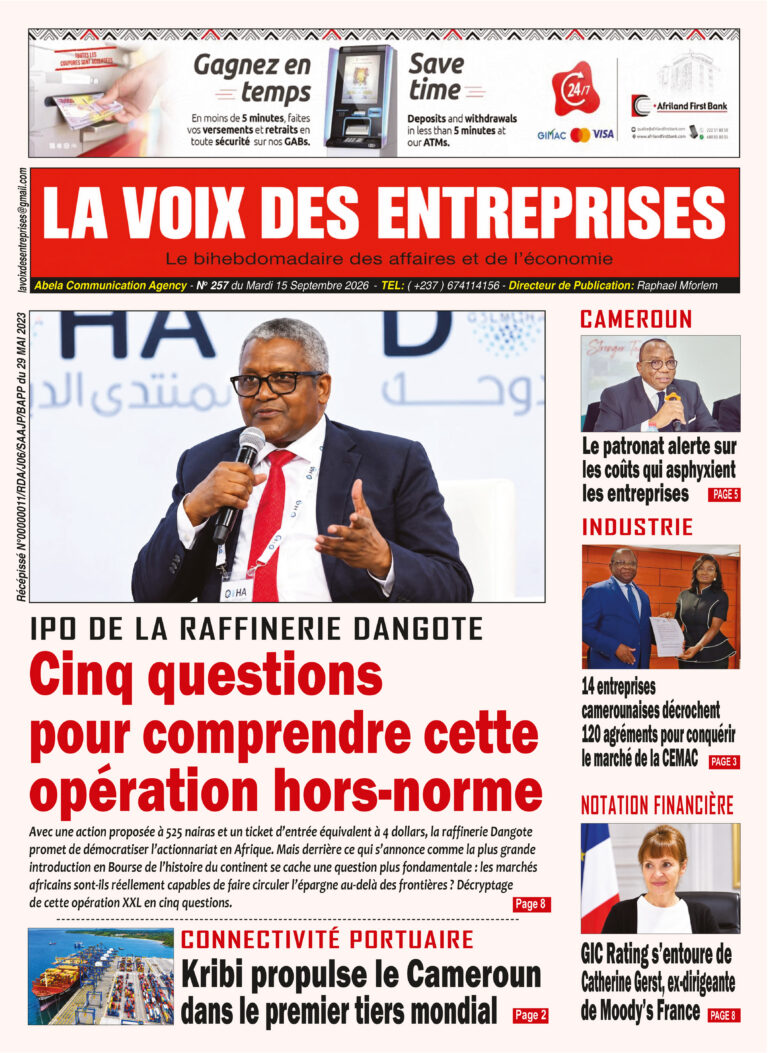 📰 LA VOIX DES ENTREPRISES – Édition N°257