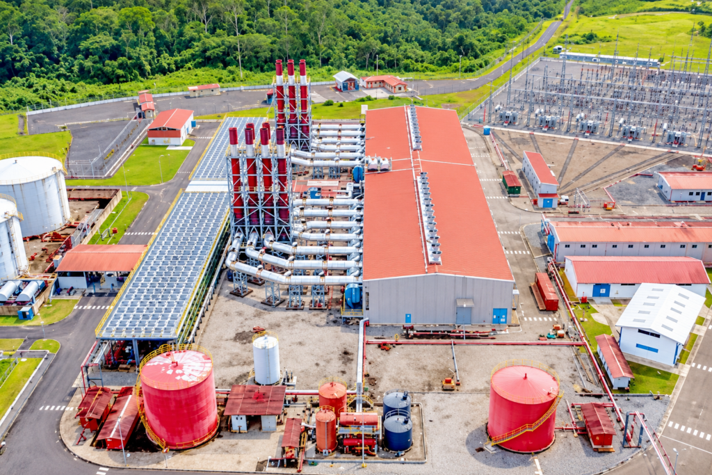 Centrales électriques de Kribi et Dibamba exploitées par Globeleq au Cameroun.