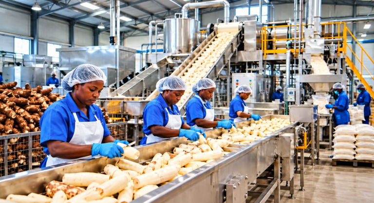 Projet indonésien de transformation industrielle du manioc en République centrafricaine.