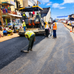 SOMAF poursuit les travaux d’entretien de la Nationale 10 au carrefour Nkoabang, à Yaoundé, en octobre 2026.
